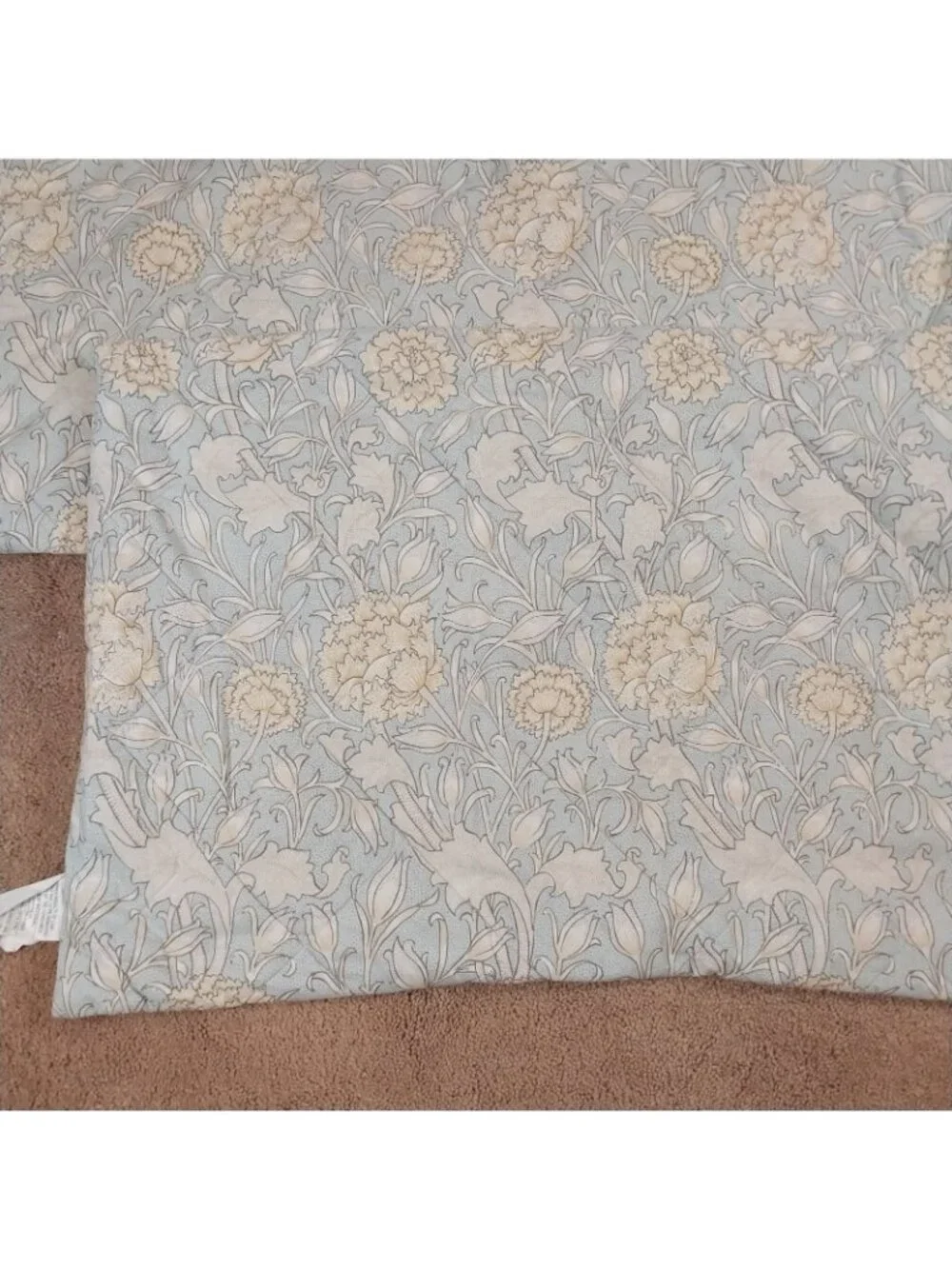 2 William Morris at Home Wild Tulip King Pillow Shams Duck Egg Blue & Yellow